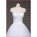 OEM Factory Sweetheart Criss-cross Lace Trim Low Back Simple Plain Wedding Dresses